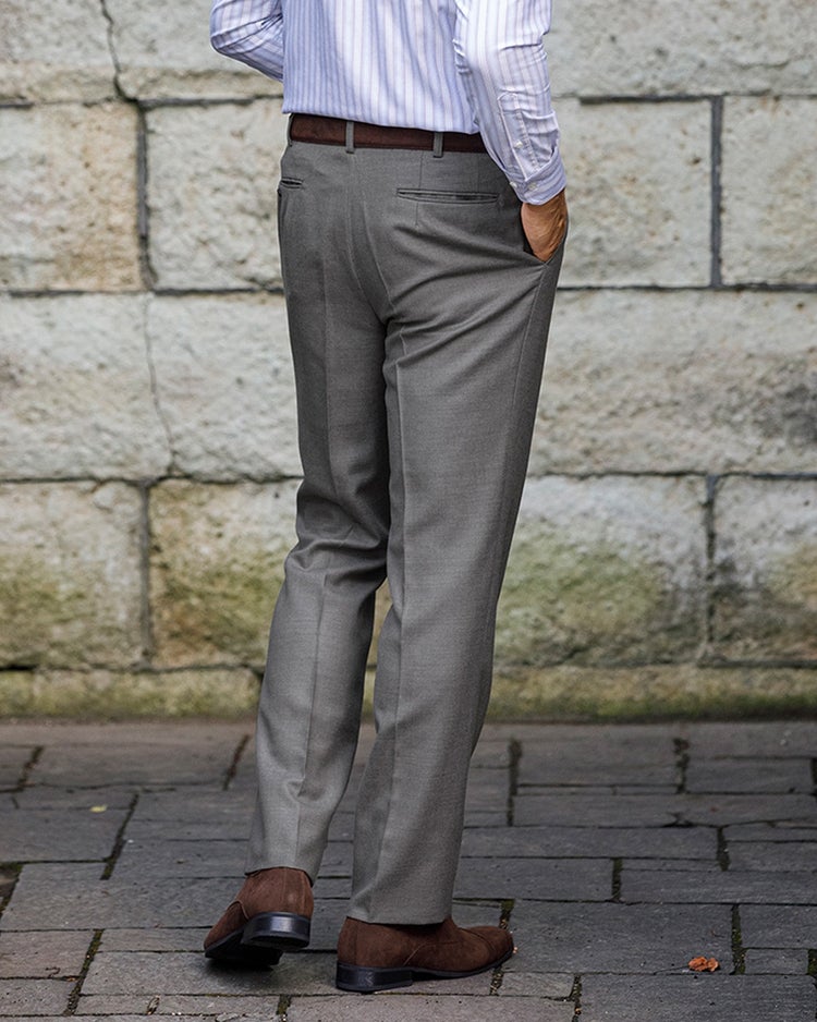 ウールフラノトラウザーズ/ワンタック 詳細画像 グレー 2