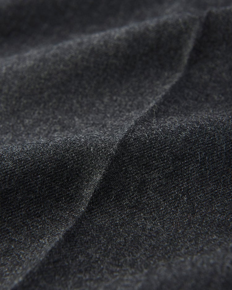 ウールフラノトラウザーズ/ワンタック 詳細画像 チャコール 4