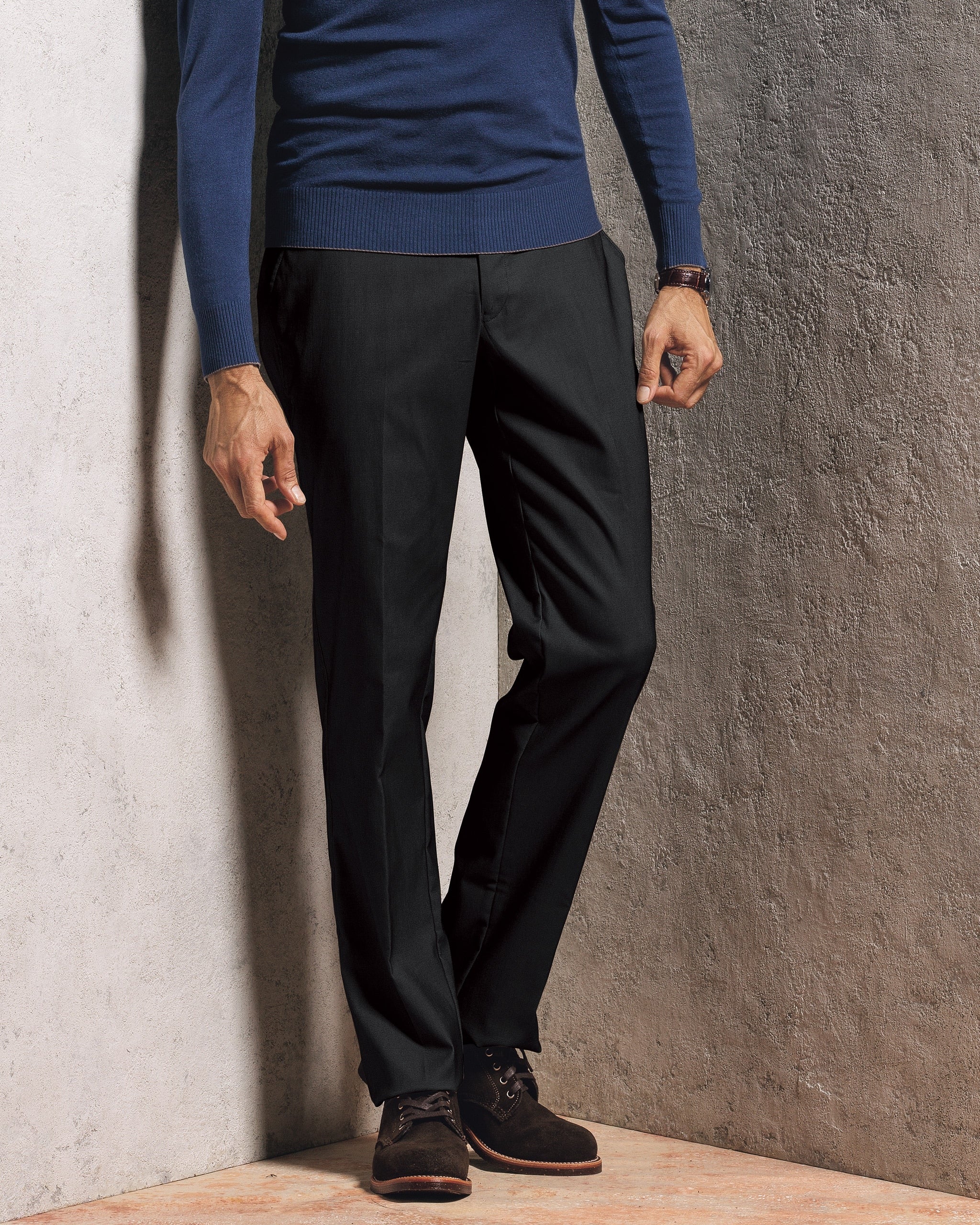 裏起毛ストレッチパンツ/リラックス/40代50代からのメンズファッション