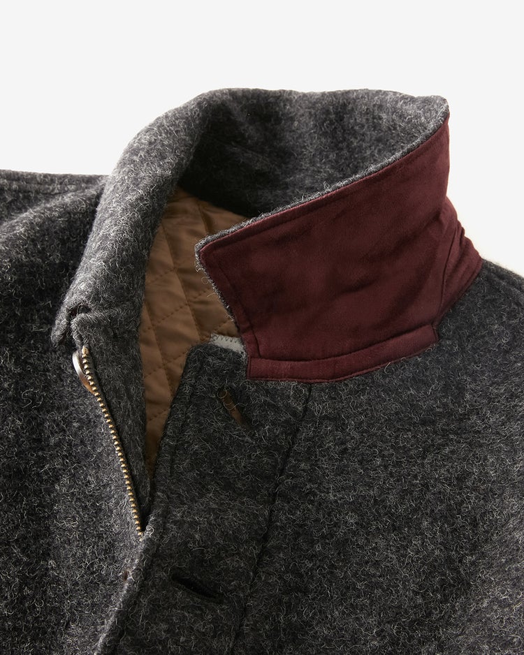 スライバーニット・ショートコート 詳細画像 チャコール 2