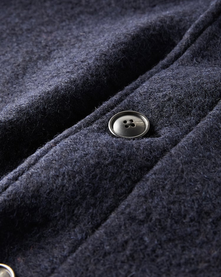 スライバーニット・ショートコート 詳細画像 ネイビー 4