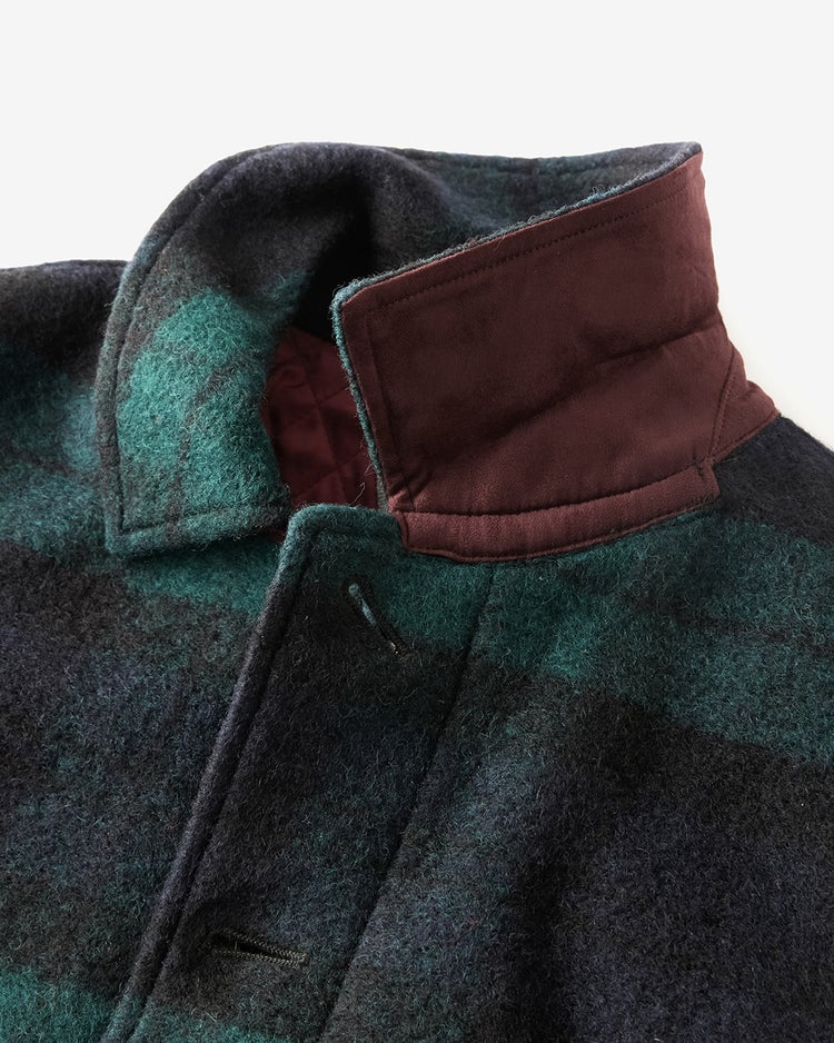 スライバーニット・ショートコート 詳細画像 グリーン・パターン 2