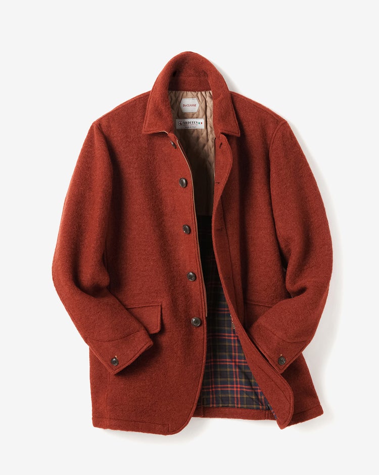 スライバーニット・ショートコート 詳細画像 テラコッタ 1