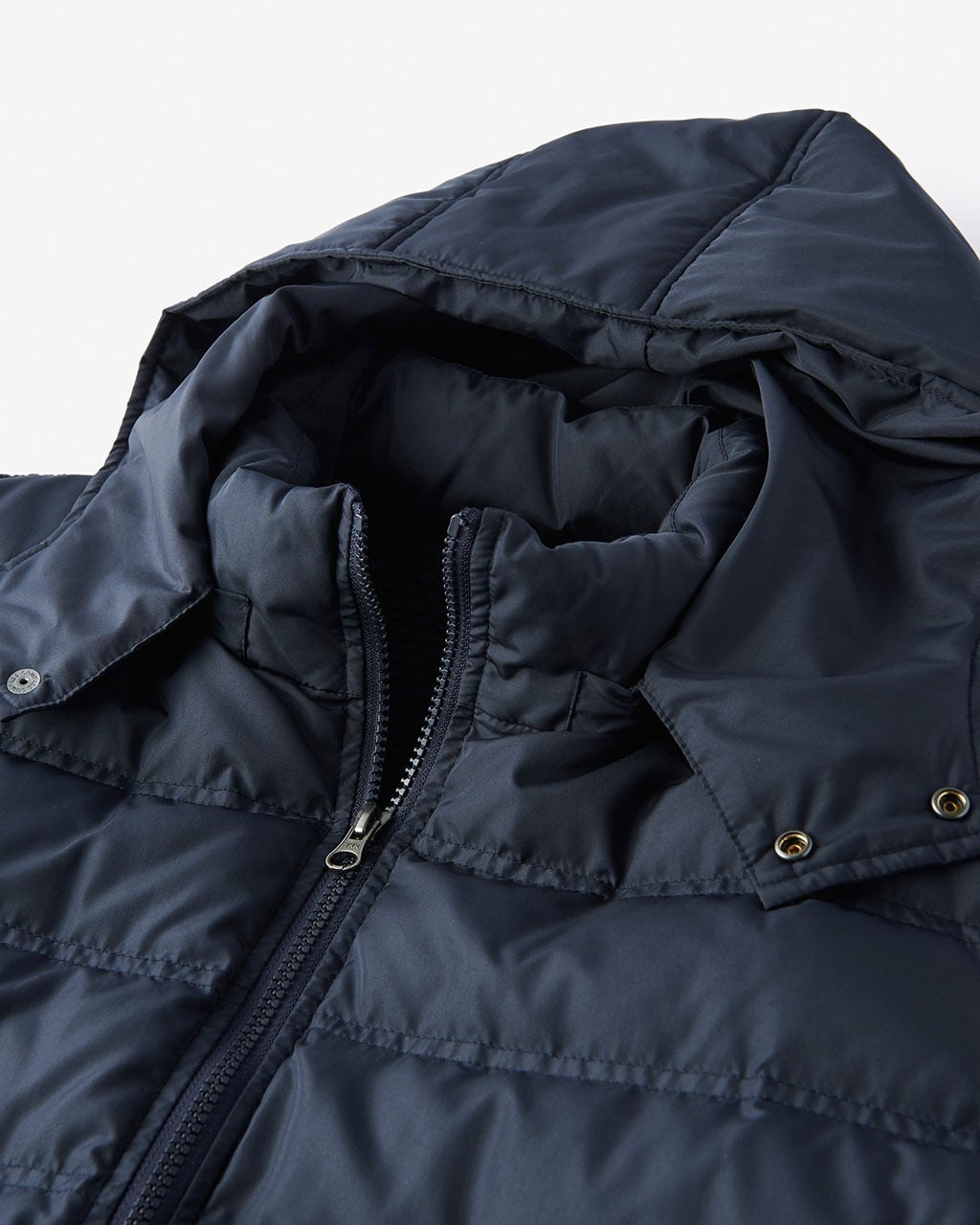 ニット切替ダウン・フーデッドブルゾン/40代50代からのメンズ