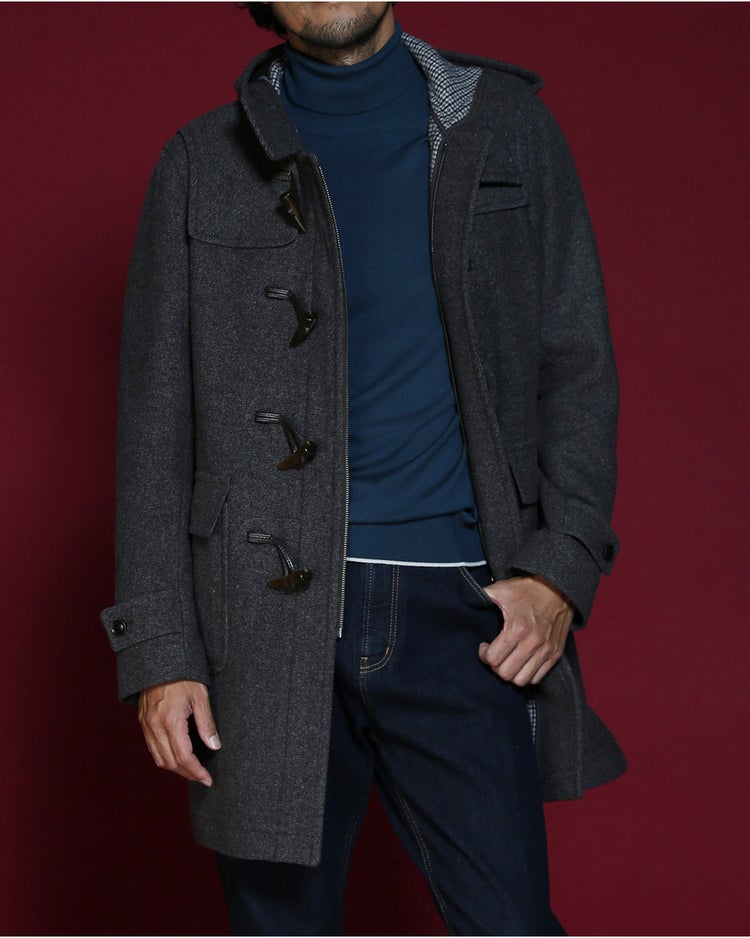 二重織りダッフルコート 詳細画像 ブルーグレー 1