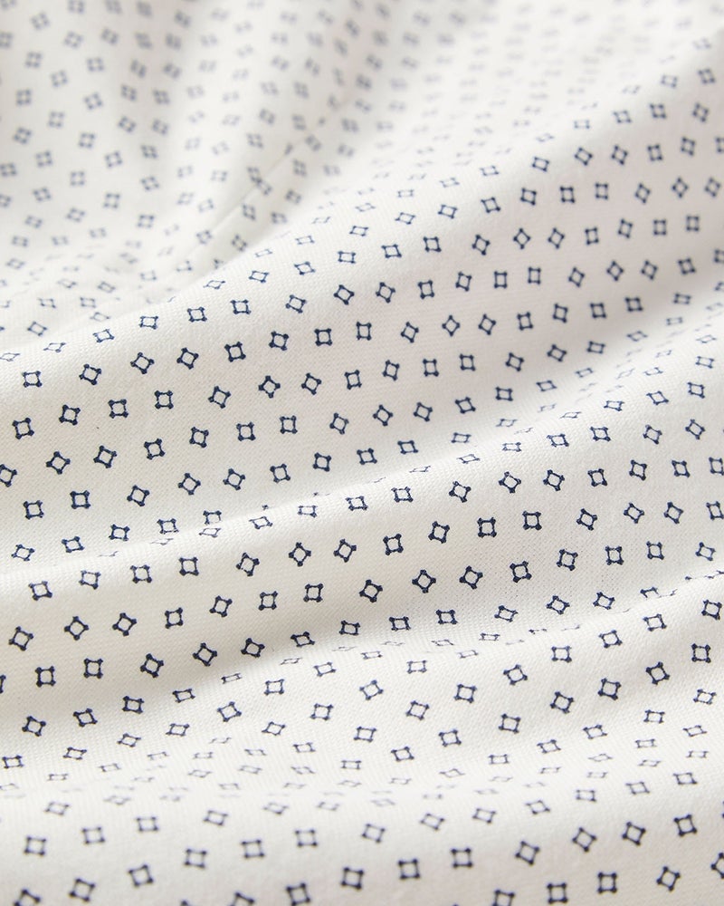 小紋柄プリント・レギュラーカラーシャツ 詳細画像 ブルー・パターン 4