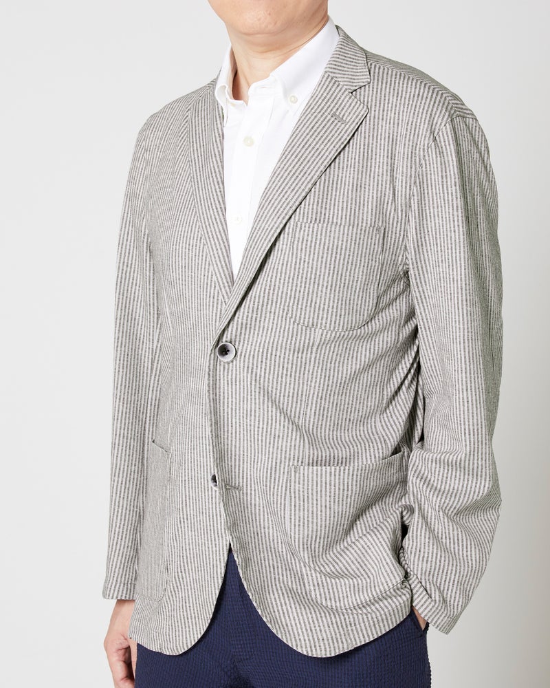 サッカージャージ ジャケット 長袖 40代50代からのレディース メンズファッション通販 Doclasse ドゥクラッセ サッカージャージ ジャケット 長袖 40代50代からのレディース メンズファッション通販 Doclasse ドゥクラッセ