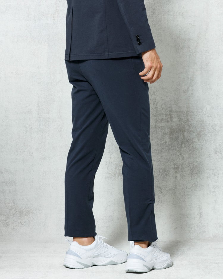 ストレッチインレイ・ストレートパンツ（ノータック） 詳細画像 ネイビー 2