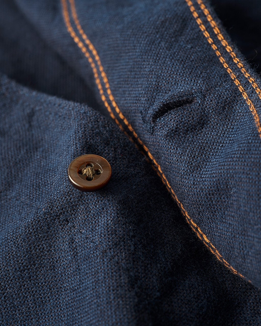 コットンオックス起毛シャツ/ホリゾンタルカラー/40代50代からのメンズ