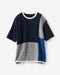 パネルボーダーニットソーTシャツ 詳細画像