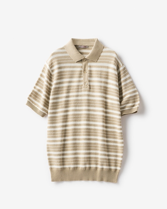 ドライコットンニットPOLOボーダー