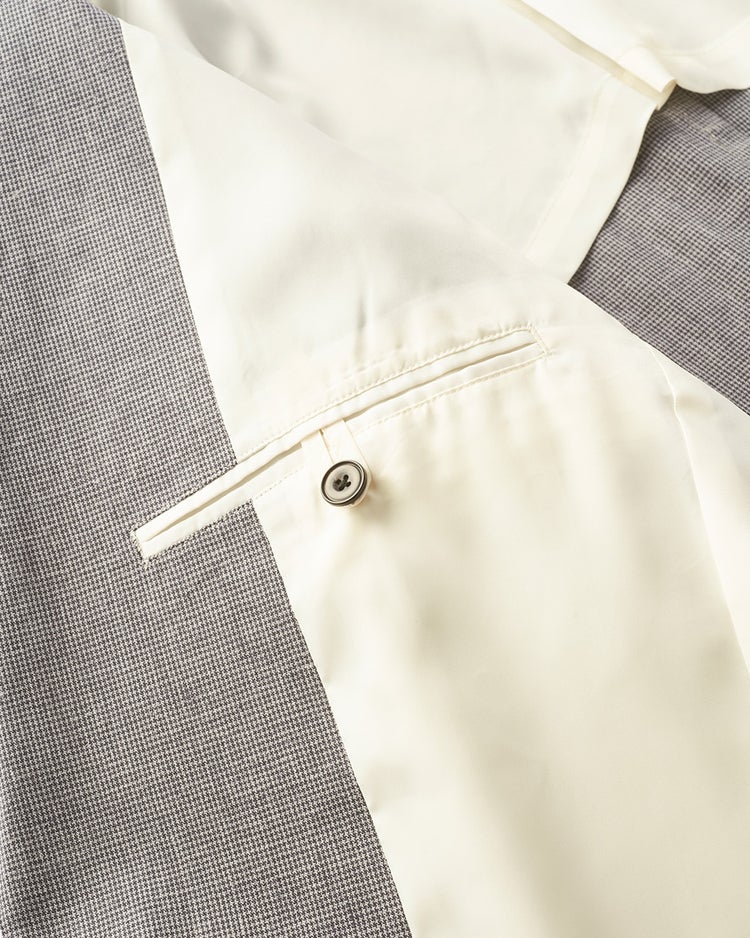 リネンブレンド・ストレッチジャケット 詳細画像 グレー 3