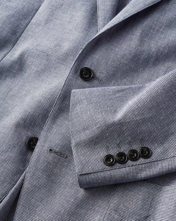 リネンブレンド・ストレッチジャケット 詳細画像 ブルー 4