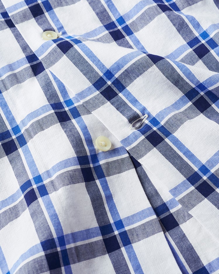 フラップポケット半袖シャツ 詳細画像 ブルー・パターン 3
