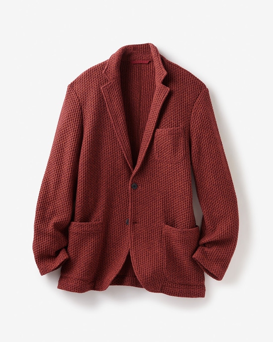 ハニカムニットジャケット