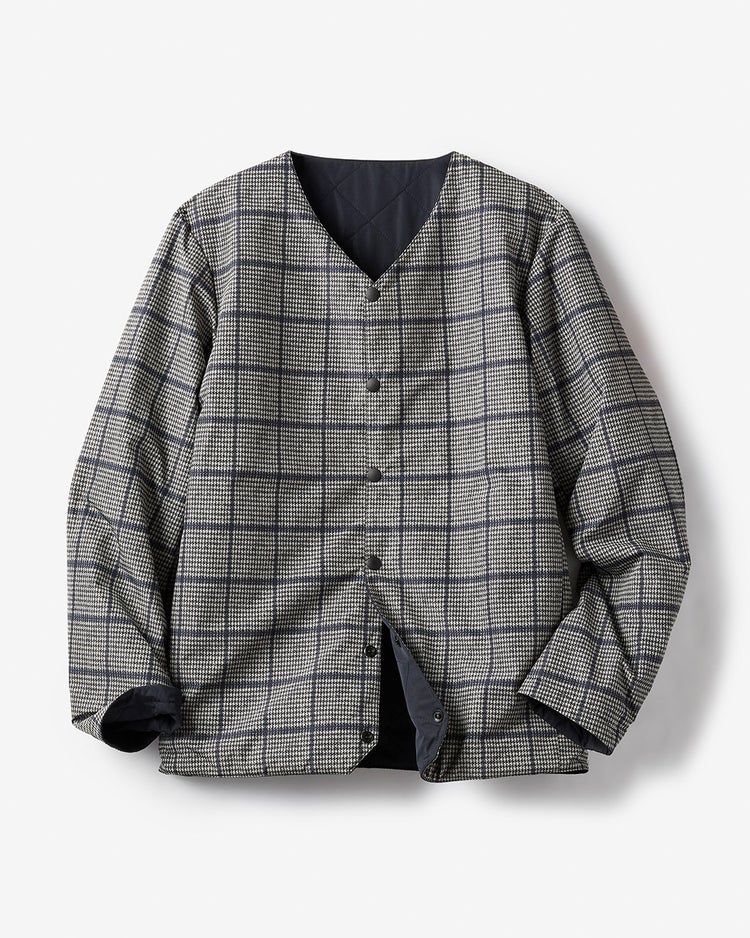 マジカルサーモノーカラーブルゾン 詳細画像 ネイビーグレンチェック 2