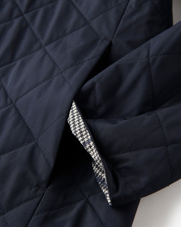 マジカルサーモノーカラーブルゾン 詳細画像 ネイビーグレンチェック 3