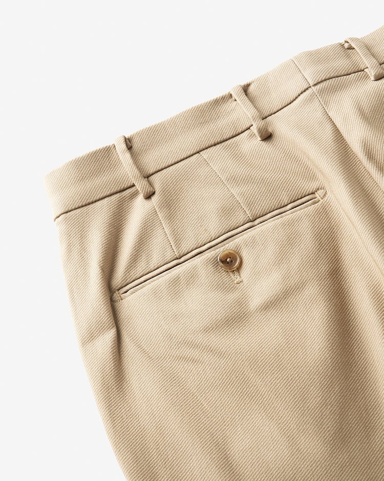 カルゼ裏起毛ストレッチパンツ 詳細画像 ベージュパターン 3
