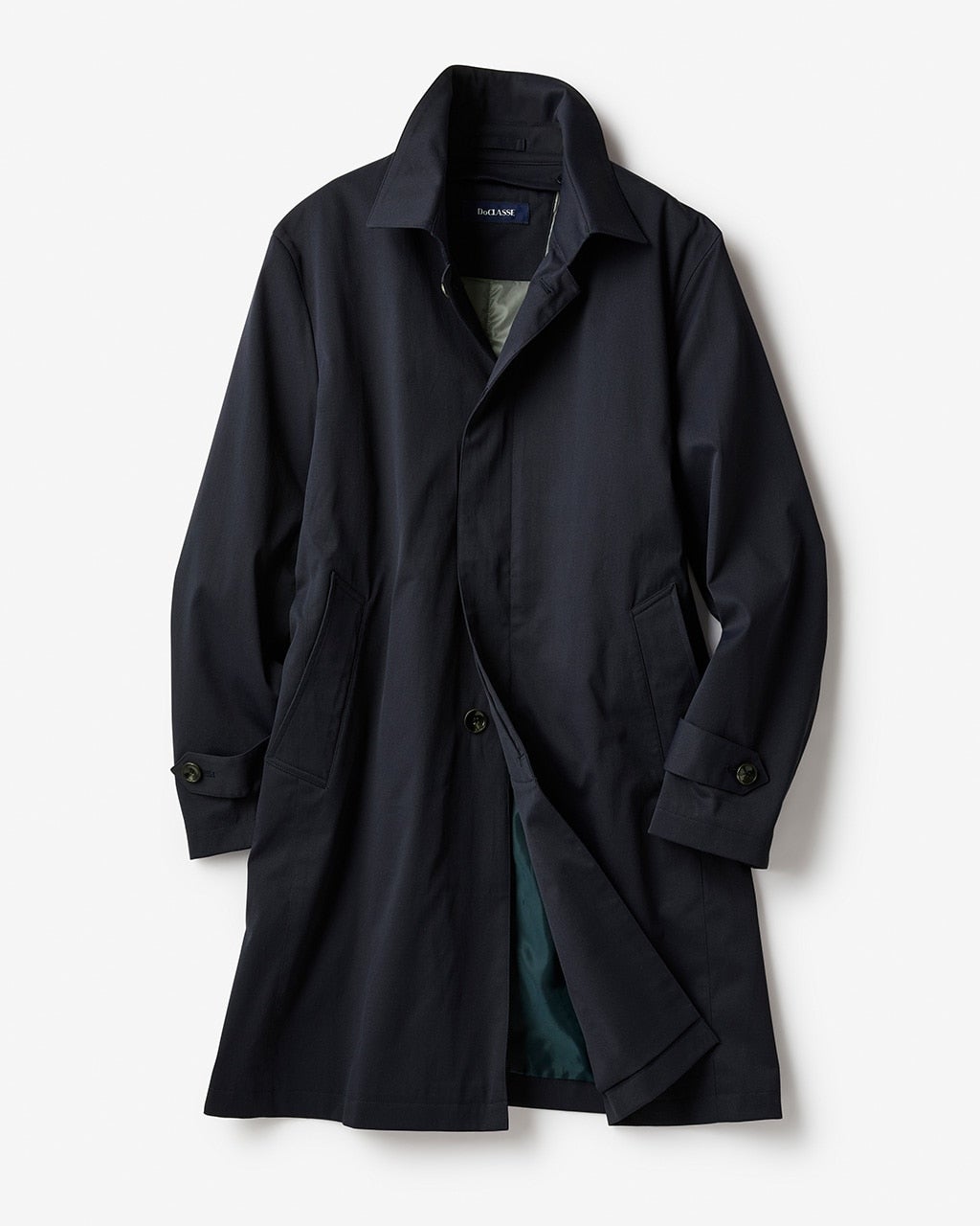 ステンカラーコート　新品　ＸＬ　Navy premium