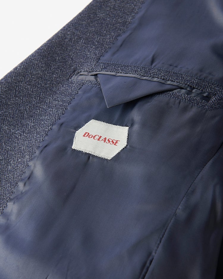 ジャガード編ストレッチジャケット 詳細画像 ネイビーパターン 4