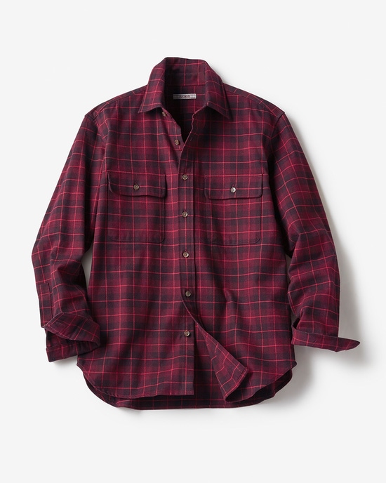 ヘビーネルWポケットシャツ