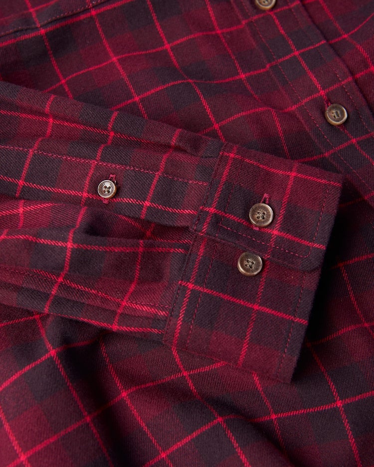 ヘビーネルWポケットシャツ 詳細画像 ボルドー 2