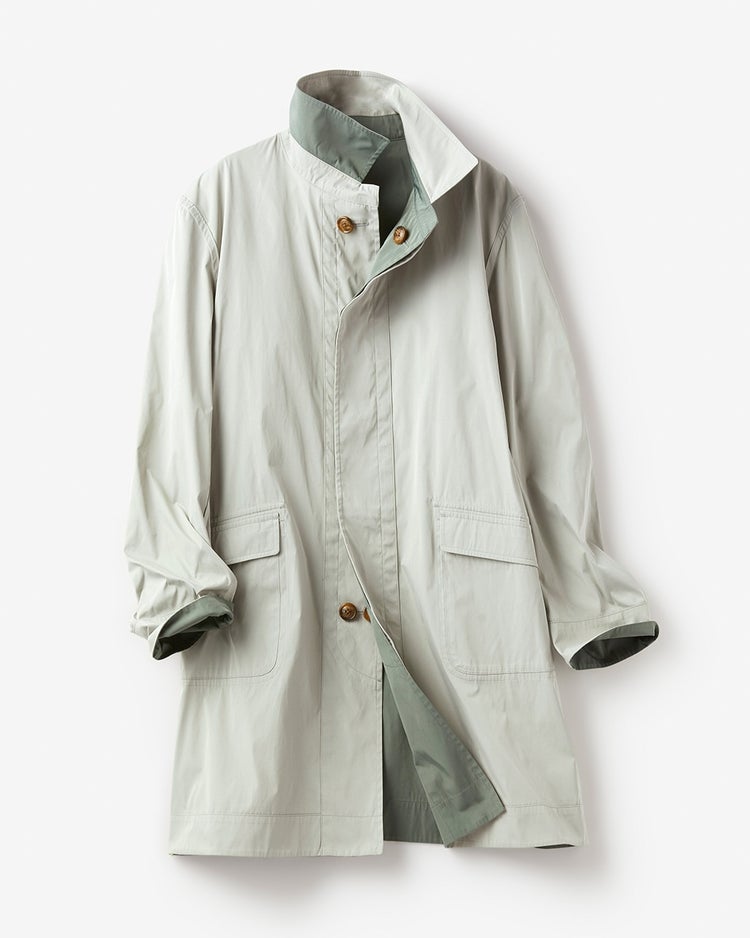 二重織ステンカラーパッカブルコート 詳細画像 カーキ 2