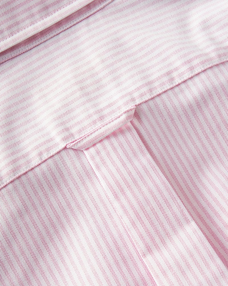 ピュアファインシャツ長袖レギュラー襟／スタンダード 詳細画像 ピンクストライプ 2