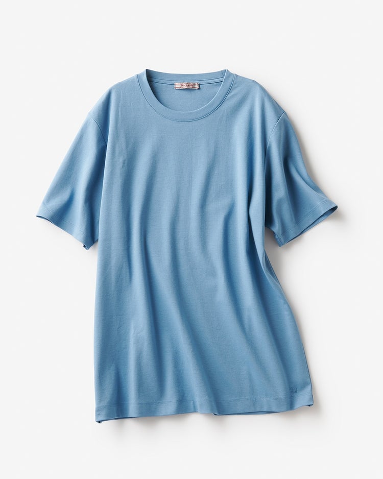 クルーネック／半袖・ドゥクラッセTシャツ(メンズ) 詳細画像 スティールブルー 1