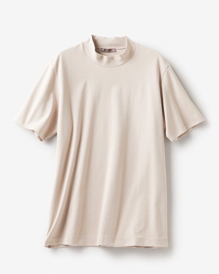 モックネック／半袖・ドゥクラッセTシャツ(メンズ) 詳細画像 ライトグレー 1