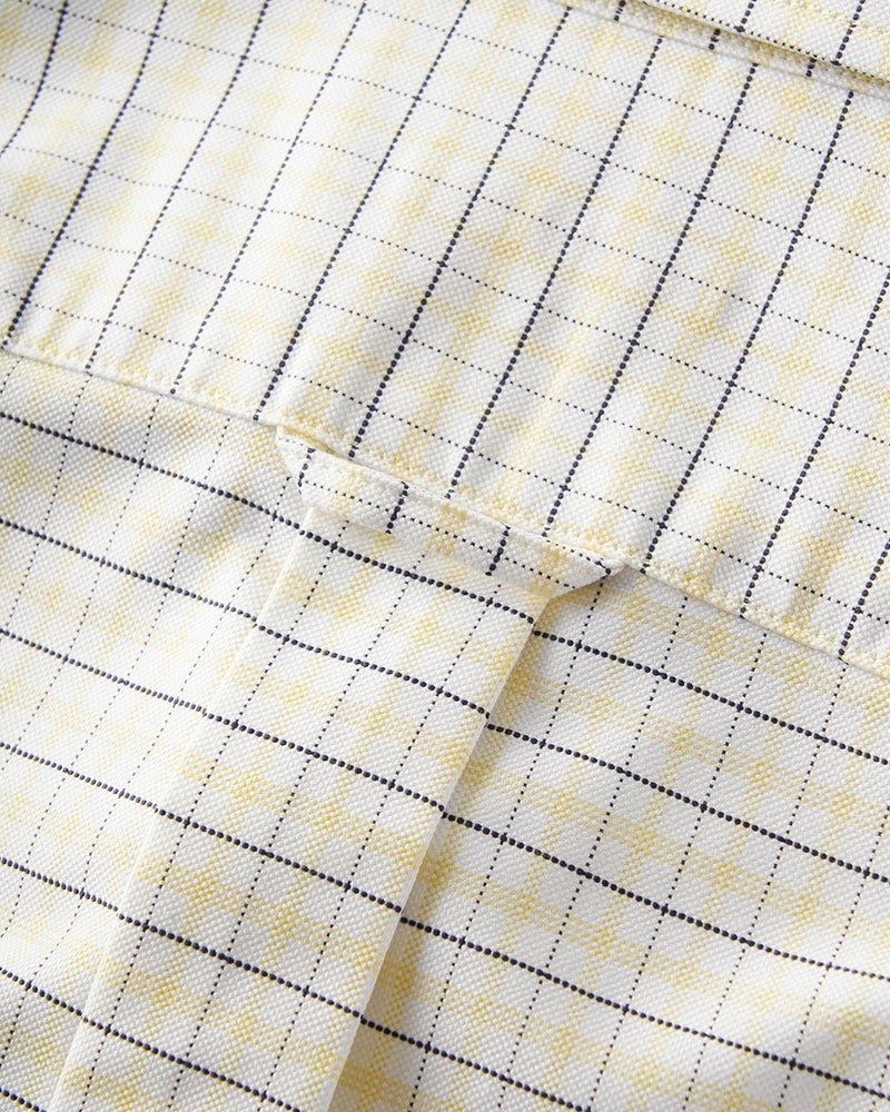 ピュアファインシャツ長袖ボタンダウン／トールサイズ 詳細画像 イエローパターン 2