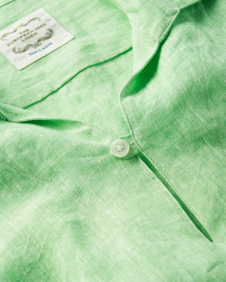リネンシャンブレースキッパー七分袖 詳細画像 ライトグリーン 3