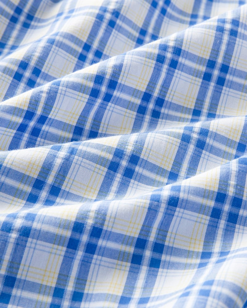 コットンサッカー半袖シャツ 詳細画像 ブルー・パターン 3
