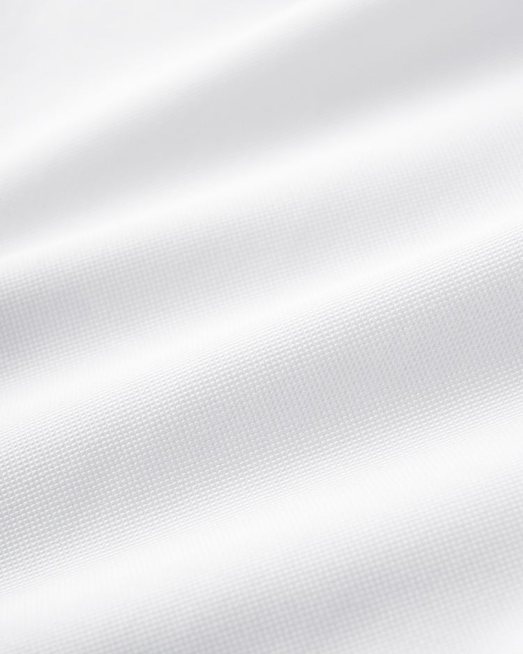 ピュアファイン＋シャツ半袖/ボタンダウン 詳細画像 オフホワイト 2