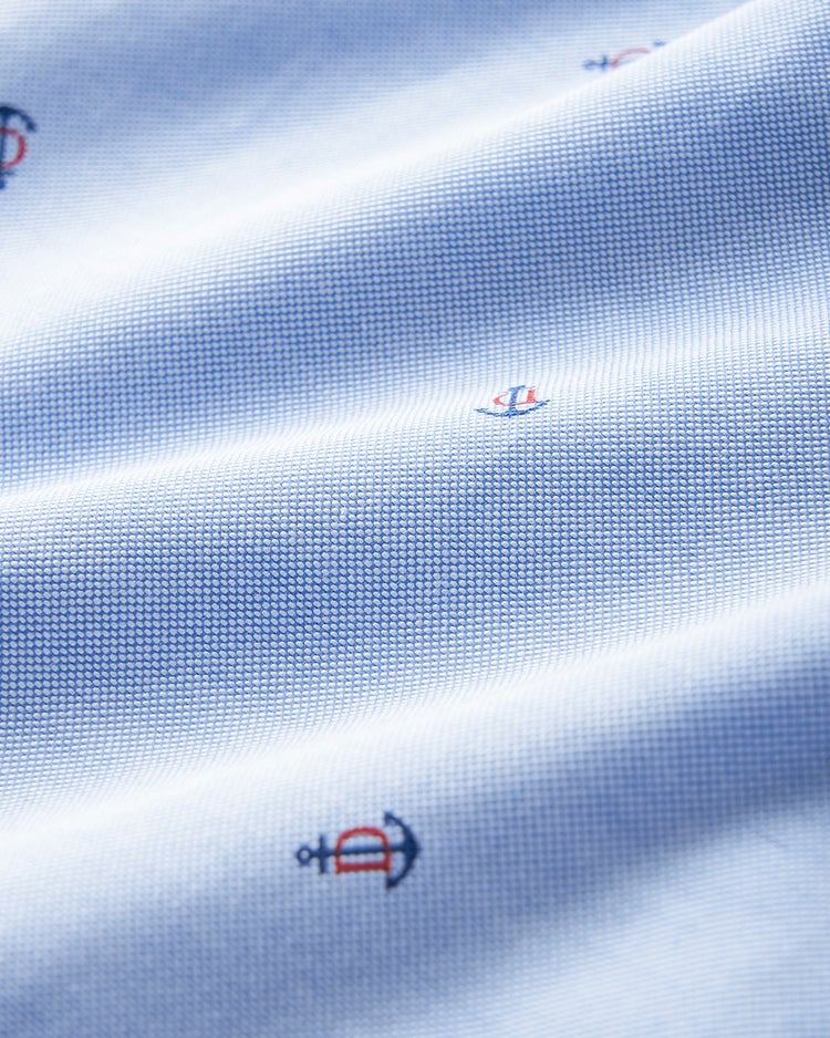 ピュアファイン＋シャツ半袖/レギュラー襟 詳細画像 サックス・パターン 3