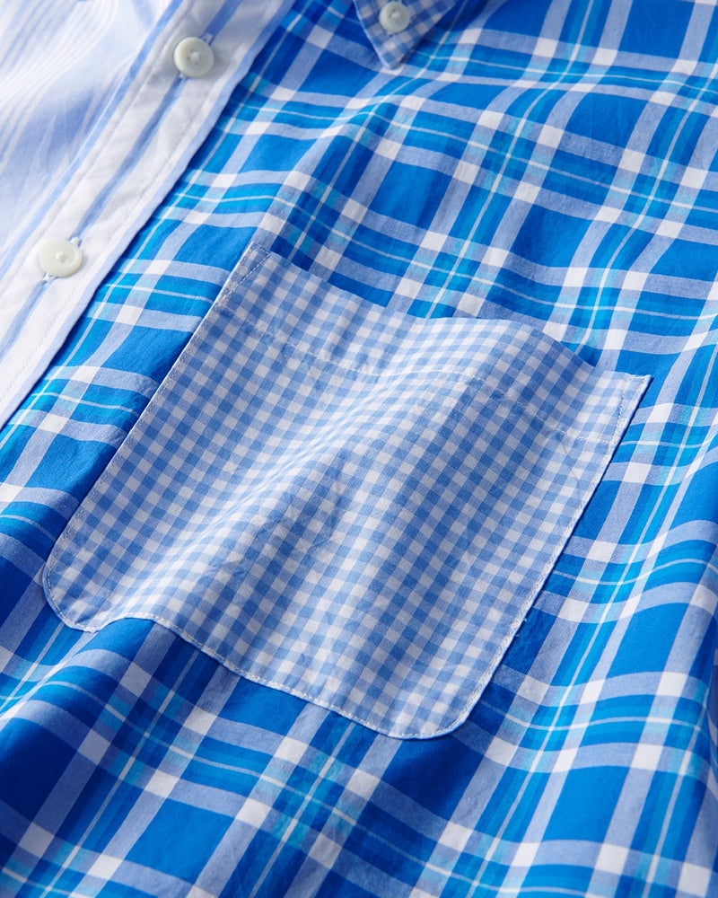クレイジーパターン半袖シャツ 詳細画像 ブルー・パターン 3