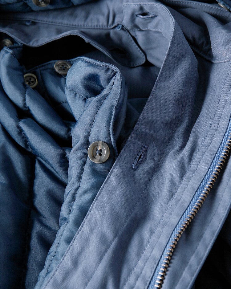 撥水コットンナイロンパーカ 詳細画像 ブルー 5