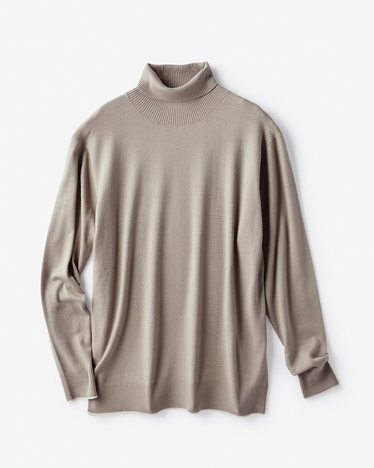 ソリストヒート・タートルニット 詳細画像 ソフトグレー 1