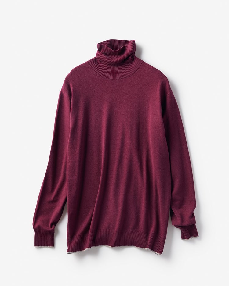 ソリストヒート・タートルニット 詳細画像 ワイン 4