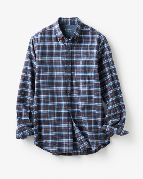 ダブル起毛フランネルシャツ/ボタンダウン