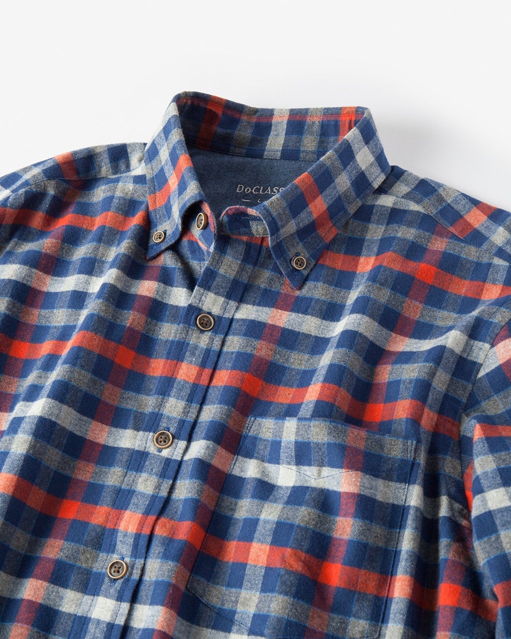 ダブル起毛フランネルシャツ/ボタンダウン/40代50代からのメンズ