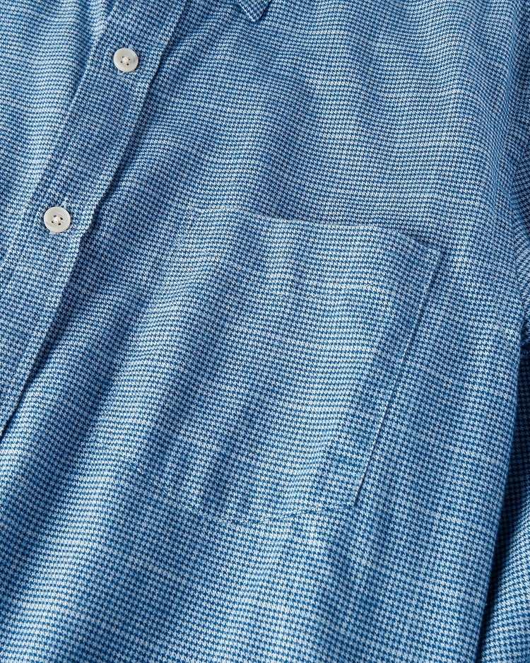 ダブル起毛フランネルシャツ/ボタンダウン/トールサイズ 詳細画像 ブルー・パターン 4