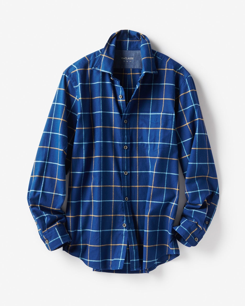 【新品タグ付き】MADISON BLUE ウールフランネルシャツ、01サイズ MADISONBLUE for Pilgrim Surf+Supply by WOOLRICH Rich's Buffalo