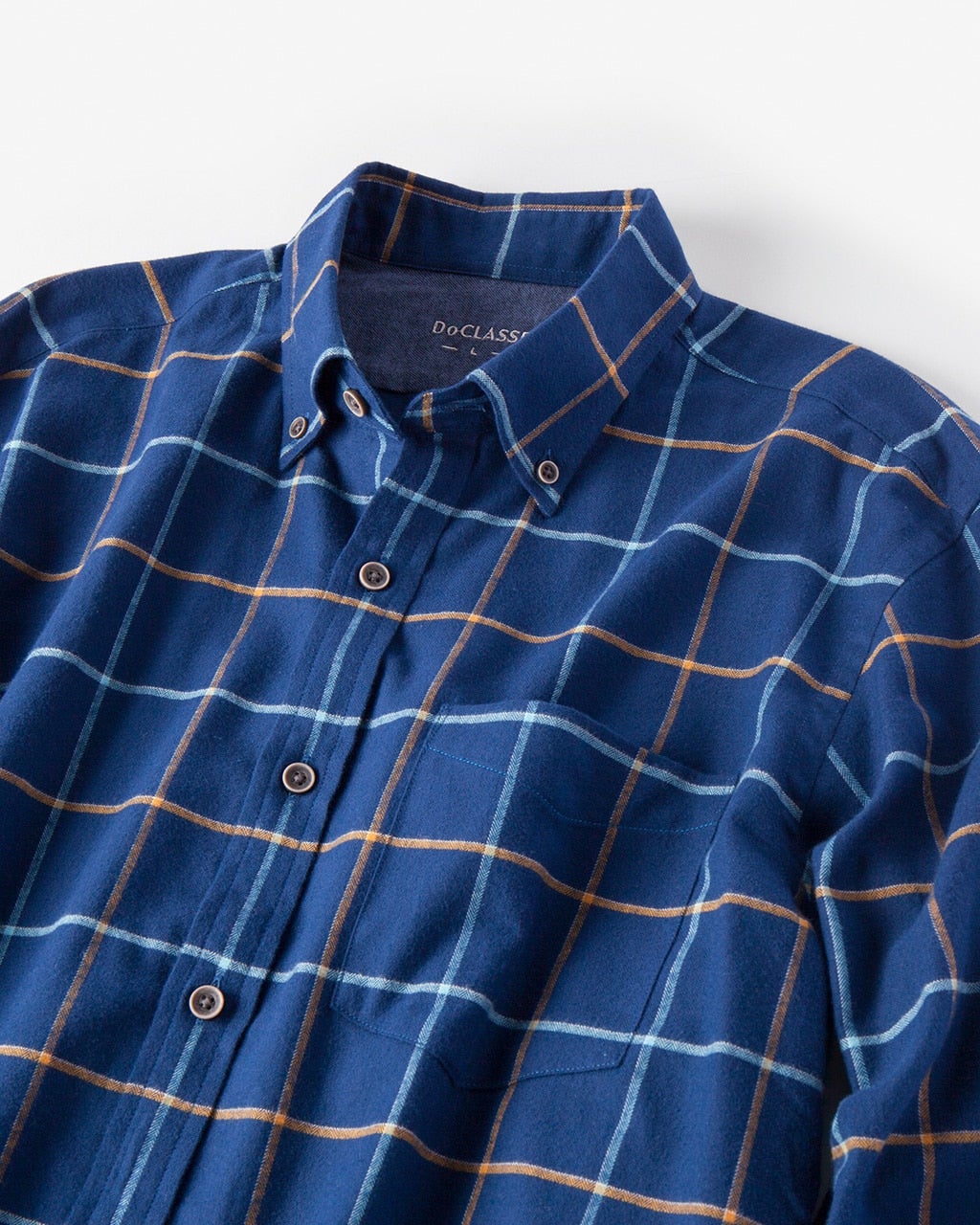 ダブル起毛フランネルシャツ/ボタンダウン/トールサイズ/DoCLASSE