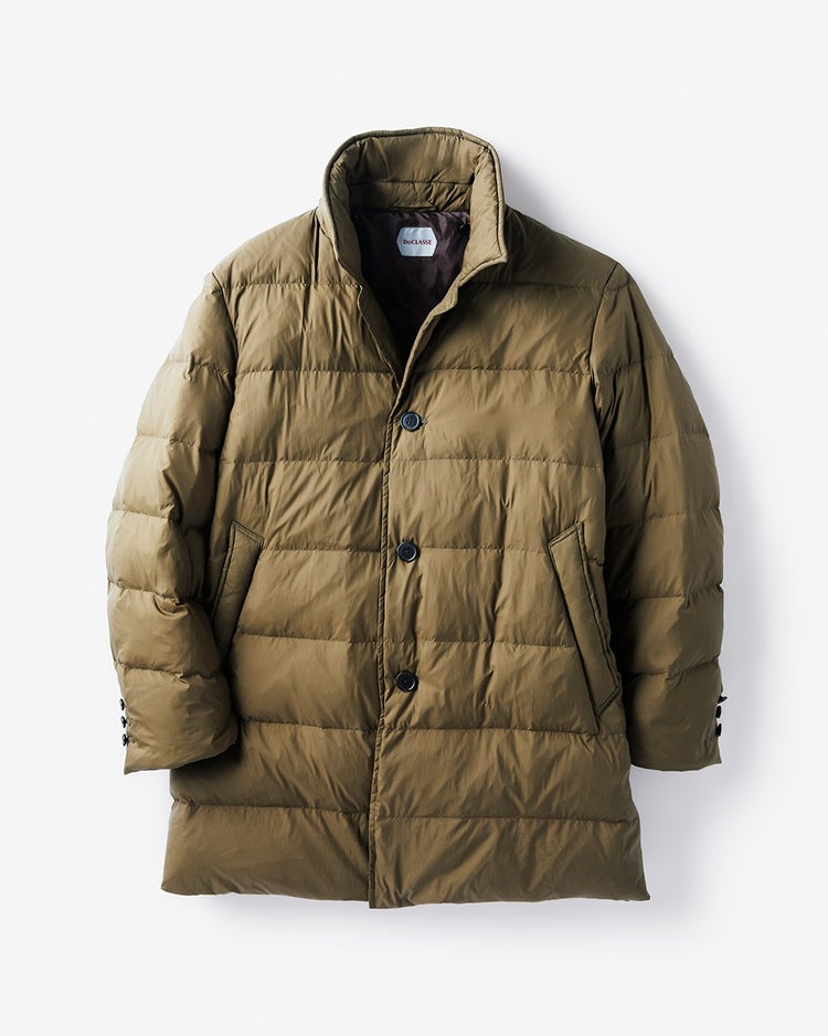 マジカルライトダウン・ステンカラーハーフコート 詳細画像 ダークオリーブ 2