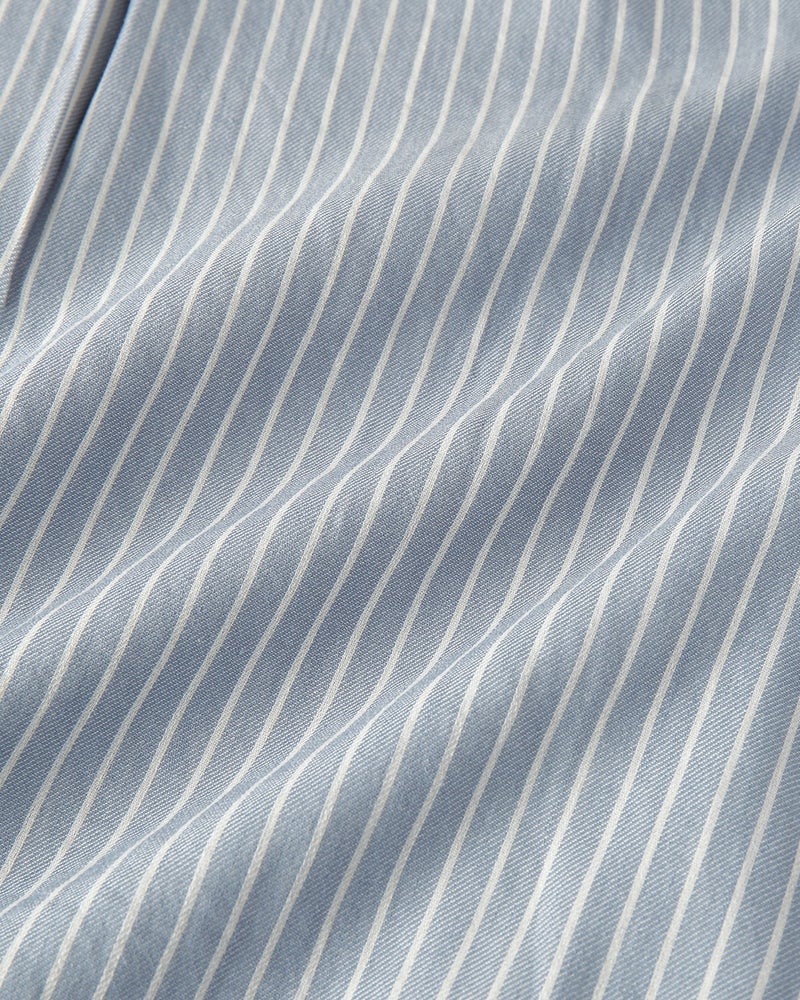 Wガーゼ・ポケット配色ストライプシャツ 詳細画像 サックスストライプ 6
