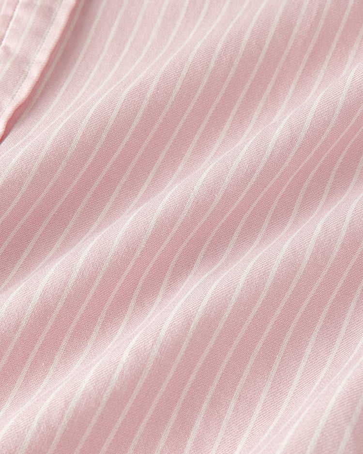 Wガーゼ・バンドカラーストライプシャツ 詳細画像 ピンクストライプ 4