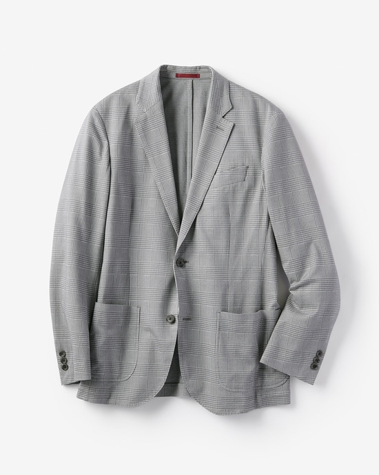 グレンチェックサッカージャケット