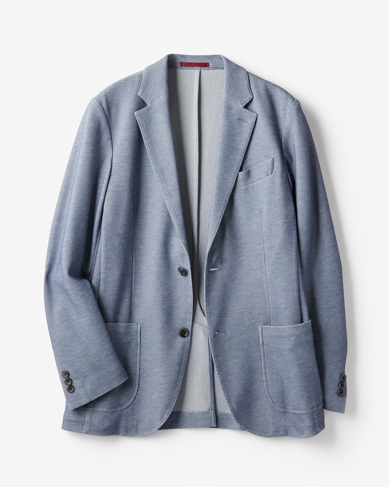鹿の子ストレッチジャケット レギュラーfit 40代50代からのレディース メンズファッション通販 Doclasse ドゥクラッセ