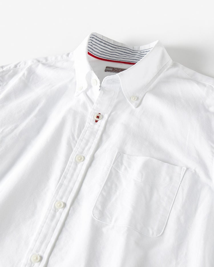 ナチュラルオックスシャツ長袖/ボタンダウン 詳細画像 オフホワイト 2